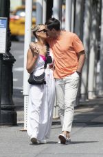 PETA MURGATROYD and Maksim Chmerkovskiy Out Shopping on Madison Avenue in New York 08/11/2021