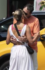PETA MURGATROYD and Maksim Chmerkovskiy Out Shopping on Madison Avenue in New York 08/11/2021