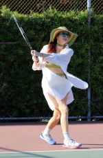 PHOEBE PRICE Playing Tennis in Los Angeles 08/02/2021
