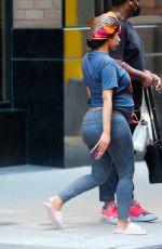 Pregnant CARDI B Shopping on Fifth Avenue in in New York 08/25/2021