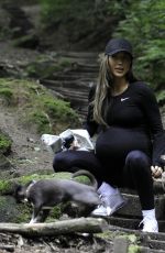 Pregnant DARBY WARD and Michael Jackson Out in Alderley Edge Park in Cheshire 08/25/2021