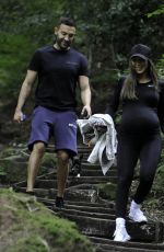 Pregnant DARBY WARD and Michael Jackson Out in Alderley Edge Park in Cheshire 08/25/2021