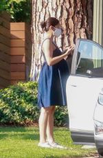 Pregnant FREIDA PINTO Out and About in Los Angeles 08/24/2021