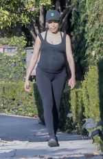 Pregnant FREIDA PINTO Out in Los Angeles 08/24/2021