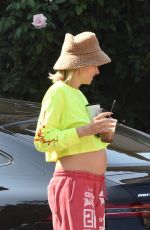 Pregnant JESSICA HART Out in Los Angeles 08/25/2021