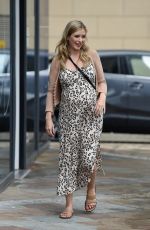 Pregnant RACHEL RILEY Leaves Countdown Studio at Media City in Salford 08/04/2021