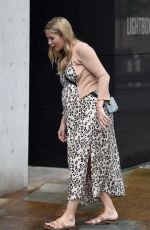 Pregnant RACHEL RILEY Leaves Countdown Studio at Media City in Salford 08/04/2021