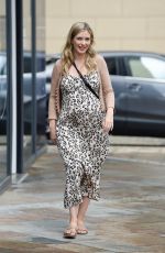 Pregnant RACHEL RILEY Leaves Countdown Studio at Media City in Salford 08/04/2021