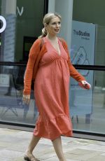 Pregnant RACHEL RILEY Leaves Countdown Studios in Manchester 08/17/2021