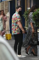 PRIYANKA CHOPRA and Nick Jonas at Scalani Restaurant in London 08/12/2021
