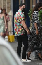 PRIYANKA CHOPRA and Nick Jonas at Scalani Restaurant in London 08/12/2021