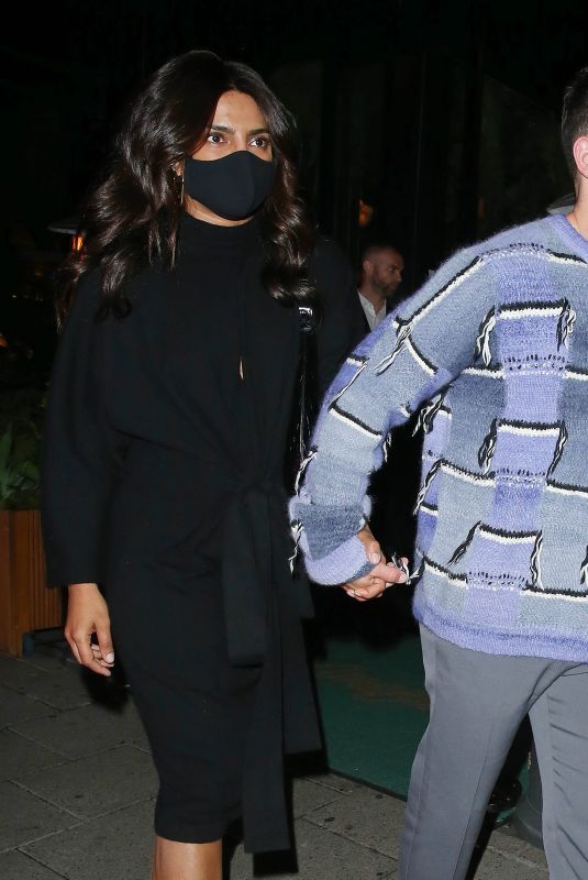PRIYANKA CHOPRA and Nick Jonas Night Out in London 08/06/2021