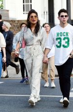PRIYANKA CHOPRA and Nick Jonas Out in London 08/13/2021