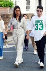 PRIYANKA CHOPRA and Nick Jonas Out in London 08/13/2021