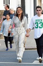 PRIYANKA CHOPRA and Nick Jonas Out in London 08/13/2021