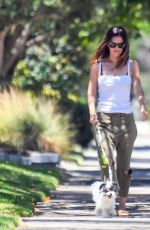 RACHEL BISLON Out with Her Dog in Studio City 08/11/2021