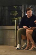 RACHEL FENTON Smoking a Cigarette at Nobu in London 08/10/2021