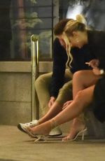 RACHEL FENTON Smoking a Cigarette at Nobu in London 08/10/2021