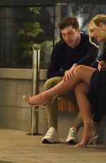 RACHEL FENTON Smoking a Cigarette at Nobu in London 08/10/2021