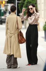 RACHEL WEISZ and KITTY HAWTHORNE on the Set of Dead Ringers in New York 08/09/2021