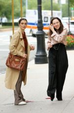 RACHEL WEISZ and KITTY HAWTHORNE on the Set of Dead Ringers in New York 08/09/2021