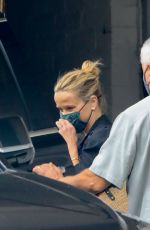 REESE WITHERSPOON Leaves a Skin Care Center in Beverly Hills 08/21/2021