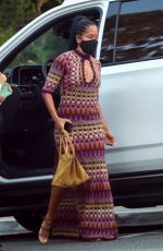 REGINA KING Out for Dinner in Los Angeles 08/24/2021