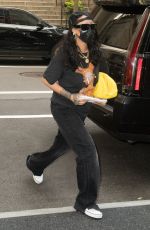 RIHANNA Arrives at Her Hotel in New York 08/04/2021