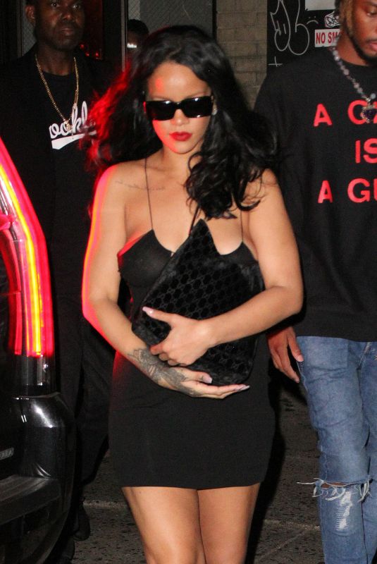 RIHANNA Night Out in New York 08/05/2021