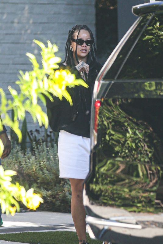 RIHANNA Out in Beverly Hills 08/27/2021