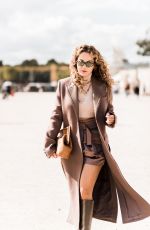 RITA ORA at Le Jardin Des Tuileries for Photoshooting in Paris 08/11/2021