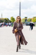 RITA ORA at Le Jardin Des Tuileries for Photoshooting in Paris 08/11/2021