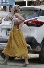 ROSE MCGOWAN Out with Her Dog in Tulum 08/03/2021