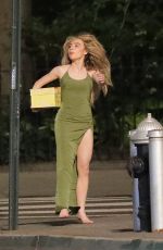 SABRINA CARPENTER on the Set of Her Music Video in New York 08/27/2021