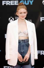 SADIE SINK at Free Guy Premiere in New York 08/03/2021