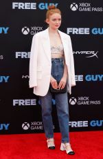 SADIE SINK at Free Guy Premiere in New York 08/03/2021
