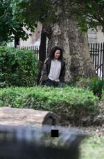 SANDRA OH on the Set of Killing Eve in London 08/17/2021