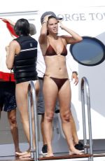 SARA SAMPAIO and KELSEY MERRITT in Bikinis at a Yacht in Corsica 08/04/2021
