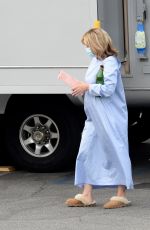 SARAH PAULSON as Linda Tripp on the Set of American Crime Story: Impeachment in Los Angeles 08/11/2021