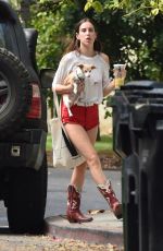 SCOUT WILLIS Out with Her Dog in Los Angeles 08/25/2021