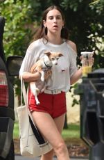 SCOUT WILLIS Out with Her Dog in Los Angeles 08/25/2021