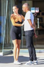 SHANINA SHAIK and Matthew Adesuyan at IL Pastaio in Beverly Hills 08/03/2021