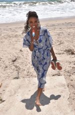 SHANOLA HAMPTON in Swimsuit at a Beach in Malibu 08/03/2021