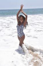 SHANOLA HAMPTON in Swimsuit at a Beach in Malibu 08/03/2021