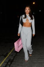 SHARON GAFFKA Arrives at Zuma in London 08/05/2021