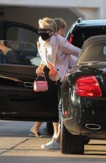 SHARON STONE Arrives at Toscana Restaurant in Brentwood 08/12/2021