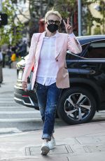 SHARON STONE Arrives at Toscana Restaurant in Brentwood 08/12/2021