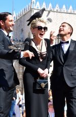 SHARON STONE at Dolce & Gabbana Photoshoot in Venice 08/30/2021