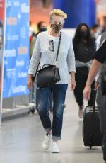 SHARON STONE at JFK Airport in New York 08/28/2021