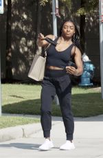 SIMONE BILES Out and About in Spring 08/07/2021